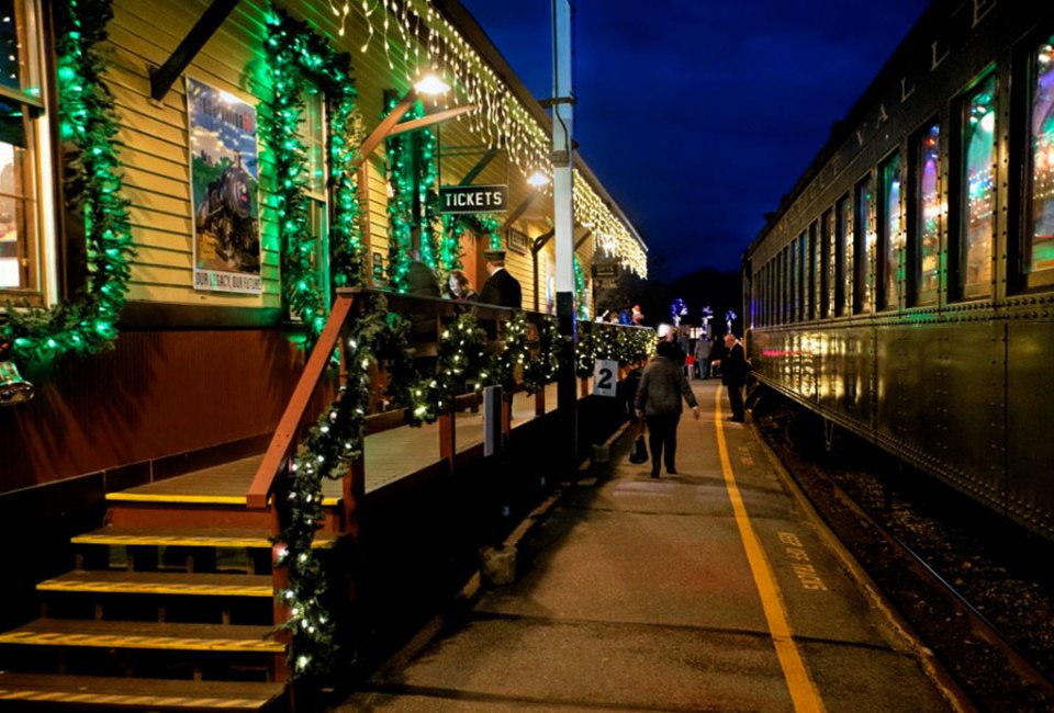 North Pole Express at the station